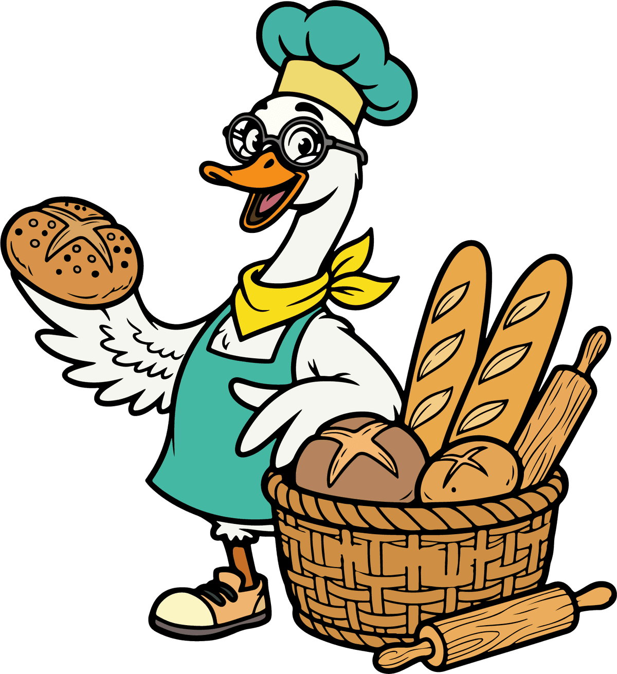 Staple Bakers Baker Mascot
